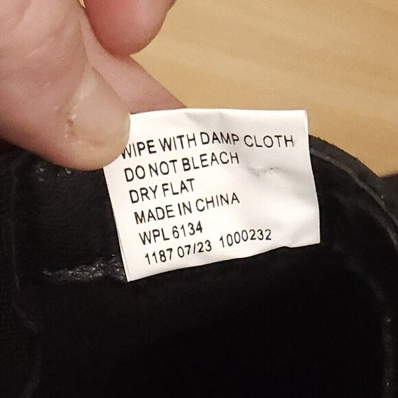 Muk Luks New Black Wedge Heel Lug Sole Ankle Boots 9 - Picture 7 of 7